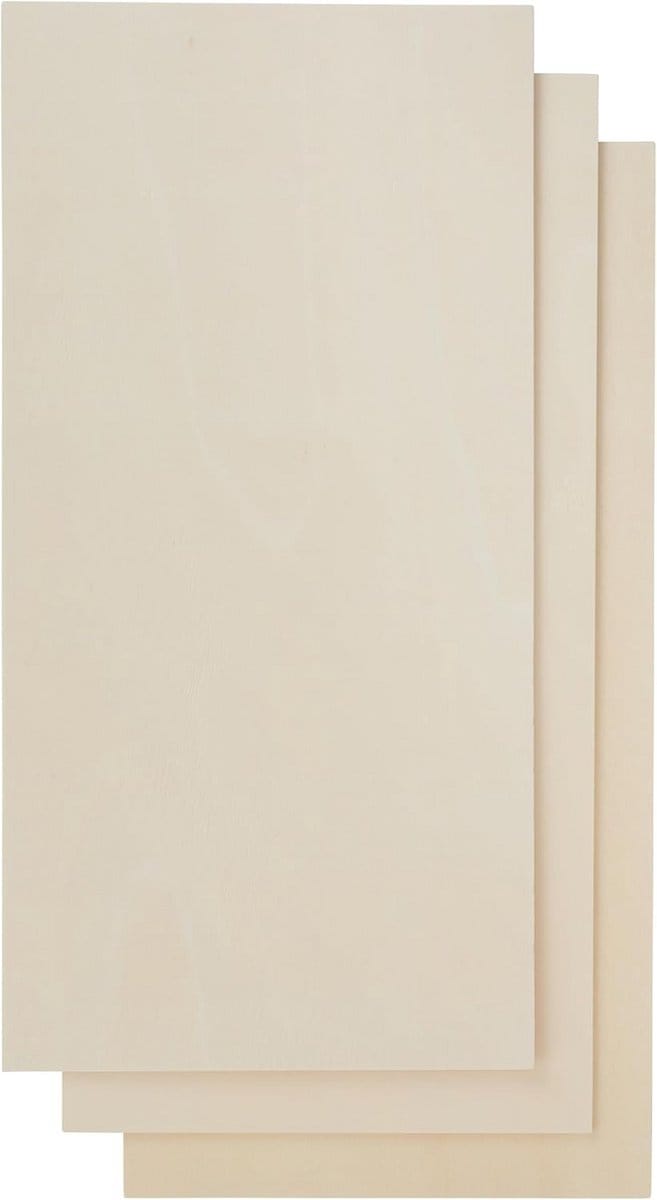 Multiplex Plaat Helder 3 mm Dikte Ca. 25x50 cm voor Figuurzagen