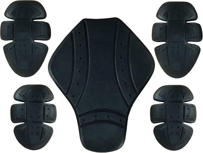 Motorprotector Set - Beschermers Jas - Veilig Rijden - CE Getest - Schouder Elleboog Rug - Zwart