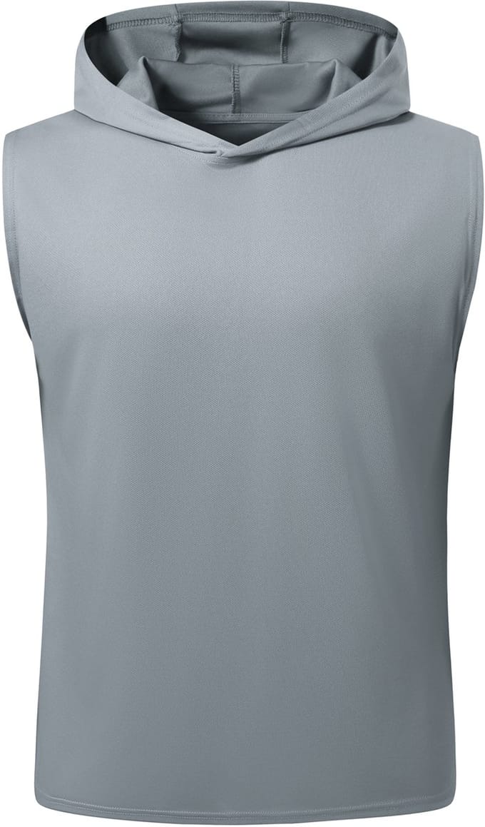 YOUTHUP Heren Mouwloze Sporttop - Capuchon - S