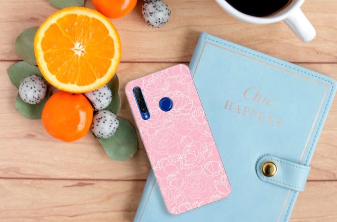 Honor 20 Lite TPU Case White Flowers