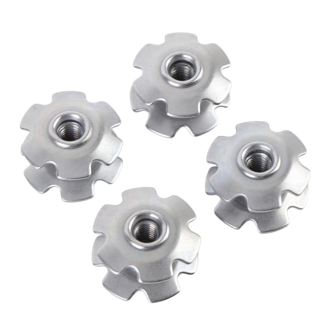 4 Pièces Jeu de Direction de Vélo Étoile Acier 28.6mm Verrouillage Efficace Étoile de Fourche de Vélo pour white