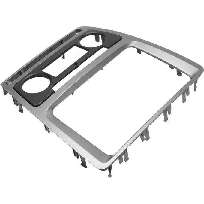 2Din Radio Stereo Fascia Frame Dash CD Paneel Sierlijst Decoratie Vervanging voor Octavia 2008-2013 gray