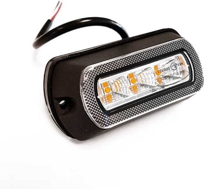 LED strobe lamp oranje 91x48mm - 10/30V