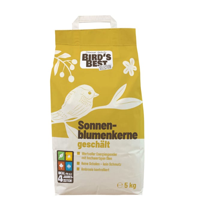 5kg Bird's Best zonnebloempitten gedopt vogelvoer