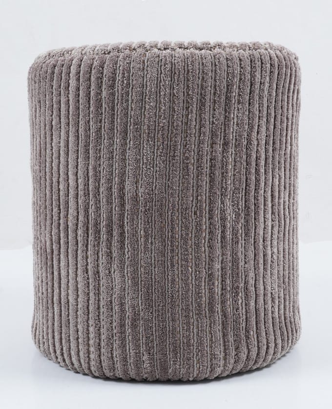 Poef Ribbed Beige - Giga Living