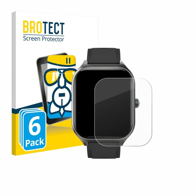 Screenprotector 6 Stuks voor FORRLITE Smartwatch 2.01" Beschermglas transparant