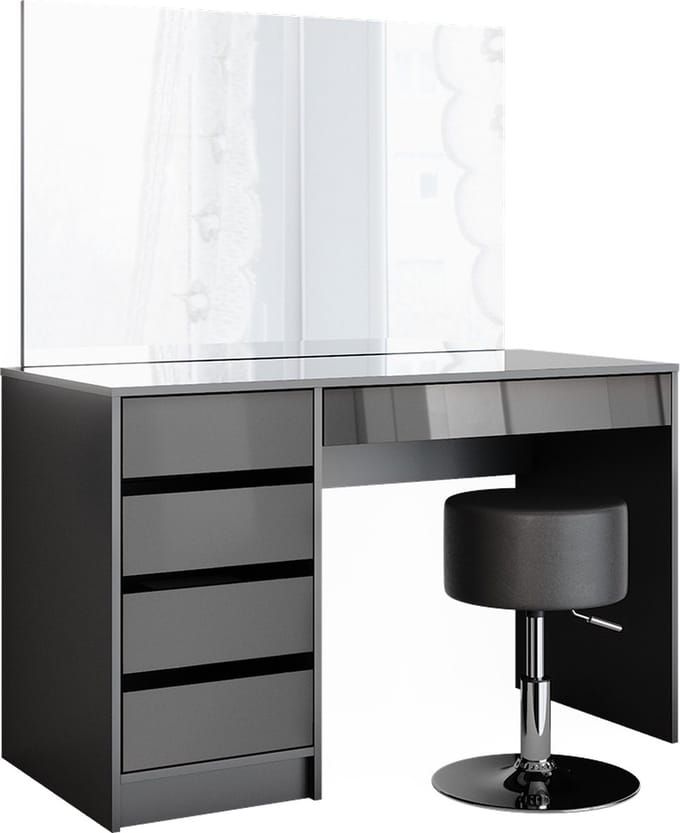 Vicco Sherry Kaptafel – 120 cm met kruk Antraciet