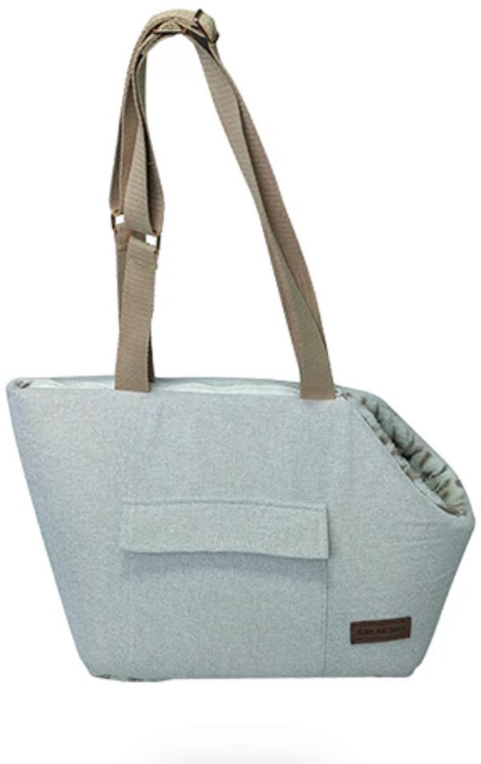 Animal Boulevard Snowleopard - Honden Draagtas Sofia - Wit/Grijs - XS - 41x27x29 cm
