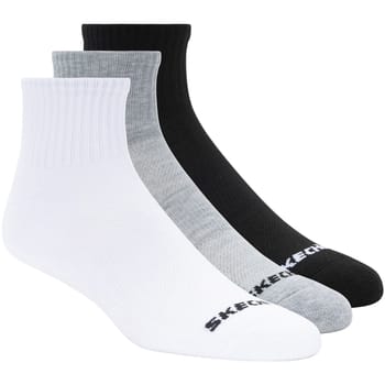 Skechers 3PPK Qtr Crew Socks, Unisex, Wit, Sokken, maat: 43-46
