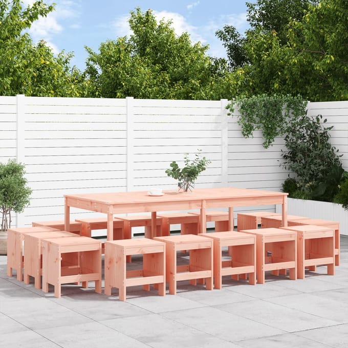 vidaXL - 17-delige - Tuinset - massief - douglashout