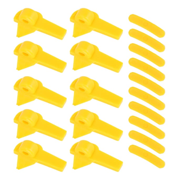 20 stuks Bandenwisselaar Montage Demontage Kop Eendenbek Inzetstuk Velgbeschermer yellow