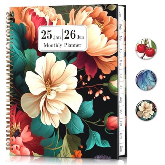 Maandplanner 2025-2026 - Grote Spiral Planner voor Efficiënte Planning