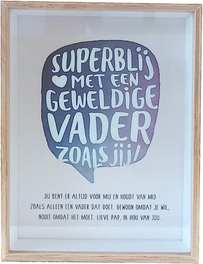 Wonderful Deco decoratie venster "Vader"