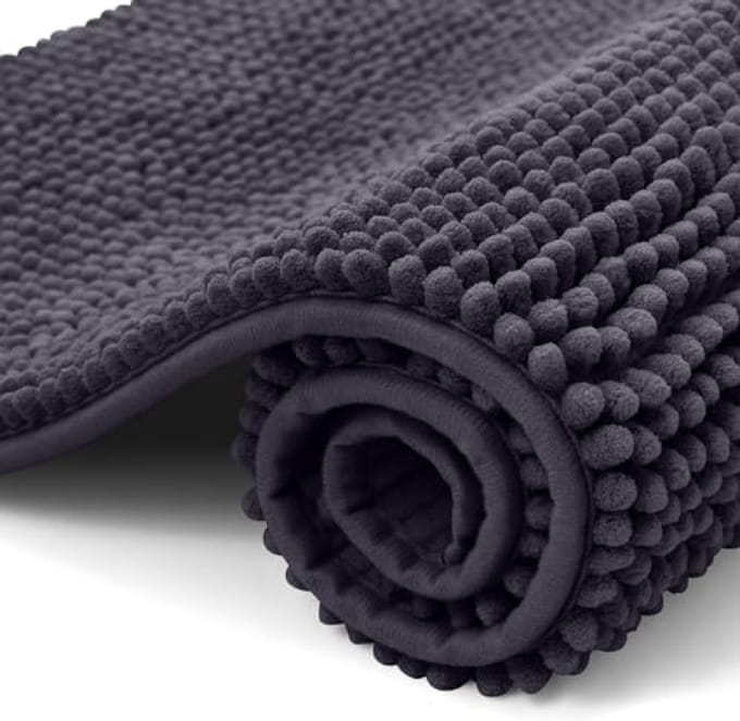 Zachte en absorberende badmat met antislip onderkant