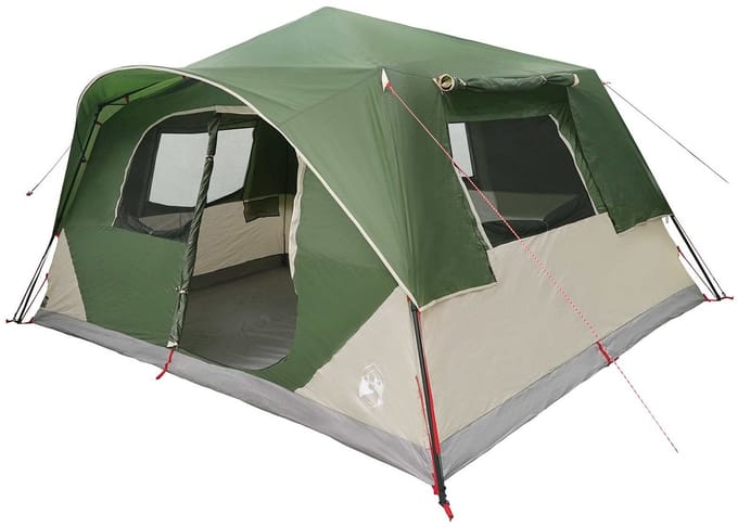 vidaXL - Directe - Tent - 10-persoons - Groen - Polyester - en - Staal