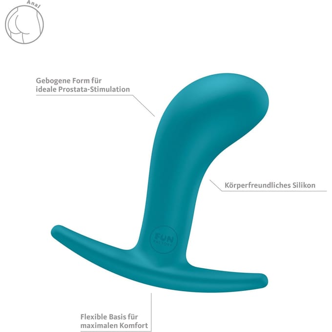 FUN FACTORY - BOOTIE ANAL PLUG SIZE M AQUAMARINE