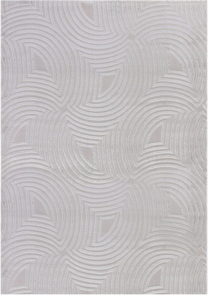 Flycarpets Cara Modern Japandi Duna Vloerkleed - Zilver - 200x290 cm