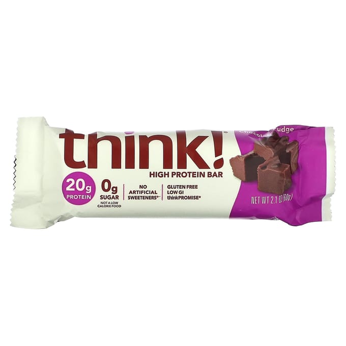 Pense!, Barre Hyperprotéinée, Fudge au Chocolat, 10 paquets, 60g (2,1 oz) chaque