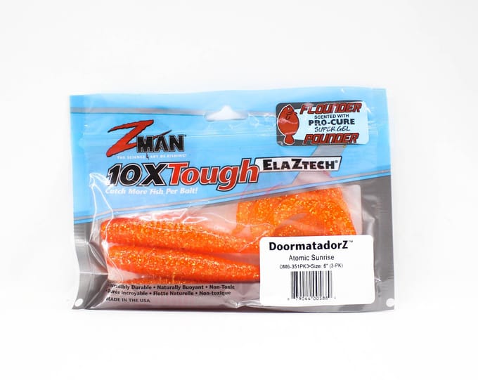 Zman Zacht kunstaas DoormatadorZ 6 Inch 3/Pack Atomic Sunrise (5889)