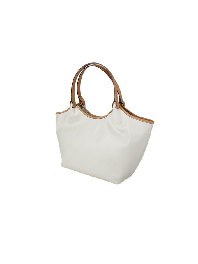 Giulia Monti Schoudertas Licht Beige Licht Bruin