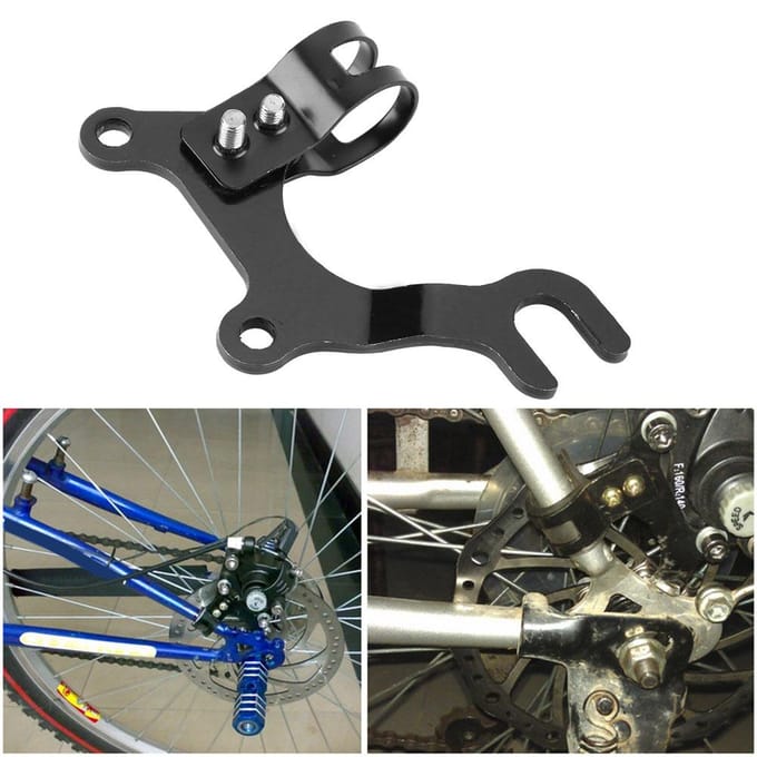 Bevestigingsbeugel voor fietsschijfrem, frameadapter, montagehouder (20 mm) black