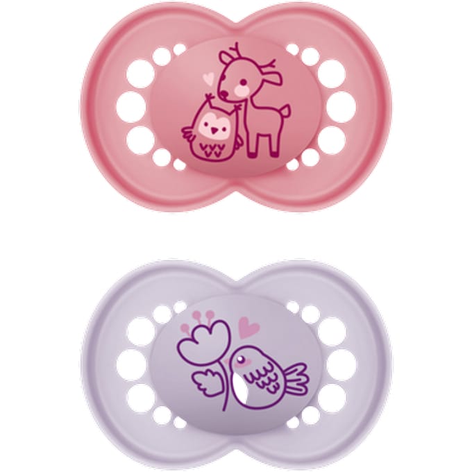 MAM Original Deer & Bird Design 6M+ Fopspeen – 2 stuks