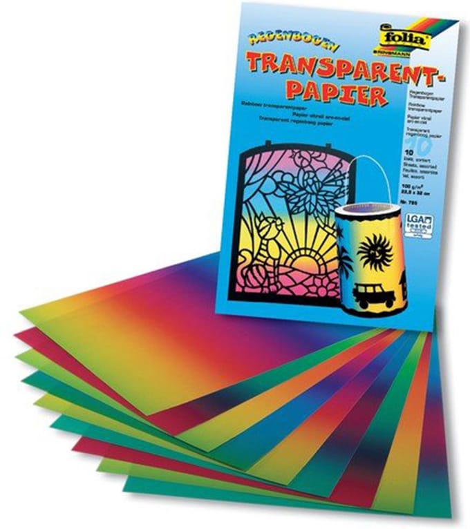 Transparantpapier 77084 regenboog