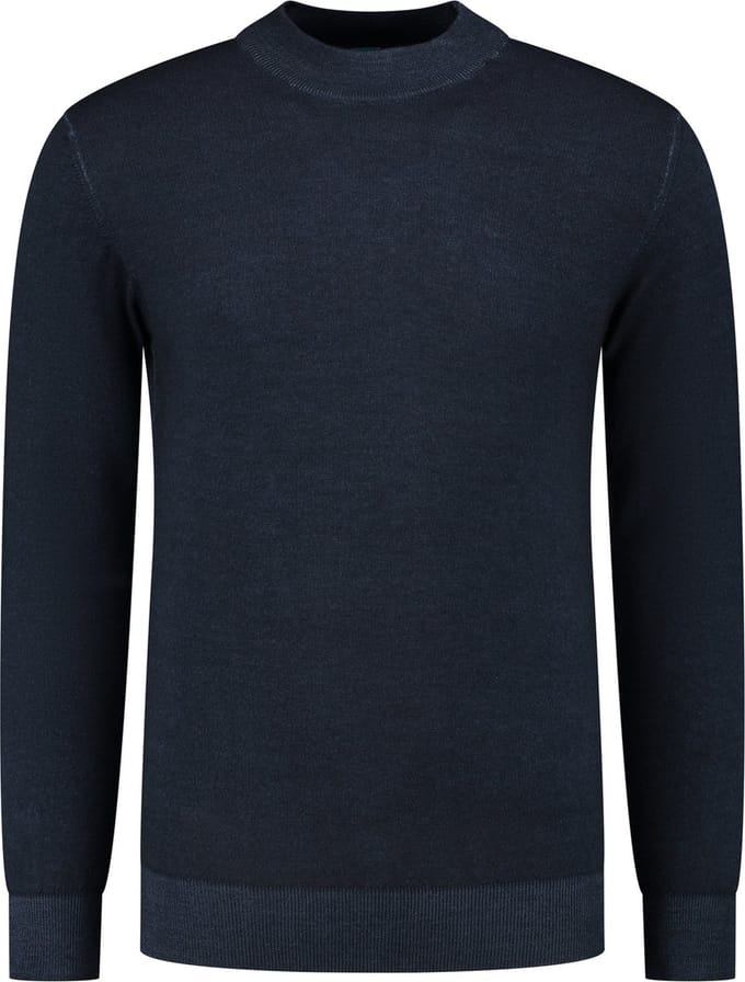 Mockneck Pullover Merino/Stretch Navy (7.22.508.502 - 012)