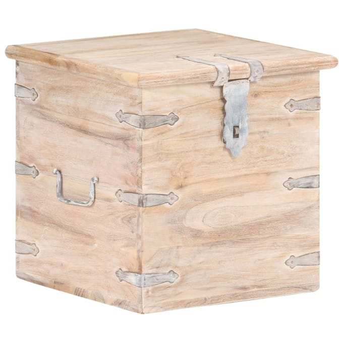 vidaXL - Opbergkist - 40x40x40 - cm - massief - acaciahout