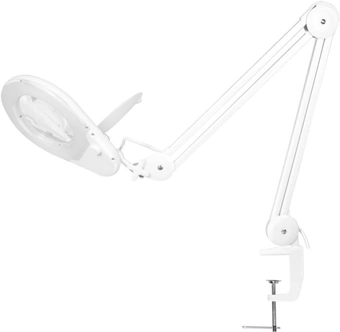 Vergrootlamp met Klemhouder en 5 Dioptrieën