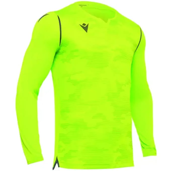 Macron Ares Keepershirt Lange Mouw Heren - Fluogeel / Antraciet | Maat: M