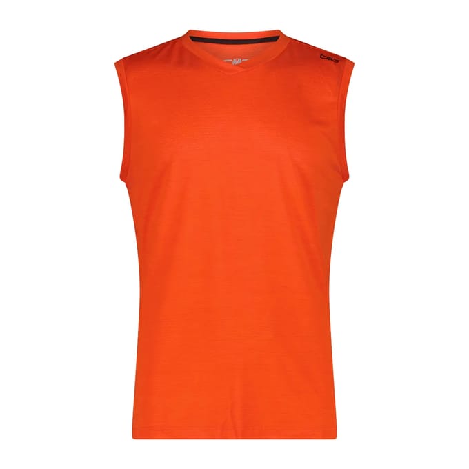 Mouwloos shirt van pique stof CMP