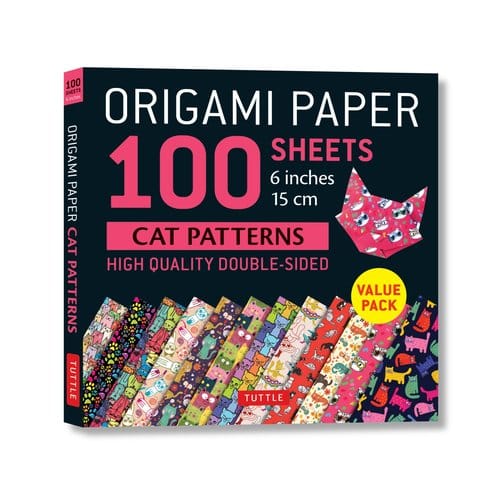 Origami Paper 100 Sheets Cat Patterns 6" (15 Cm)