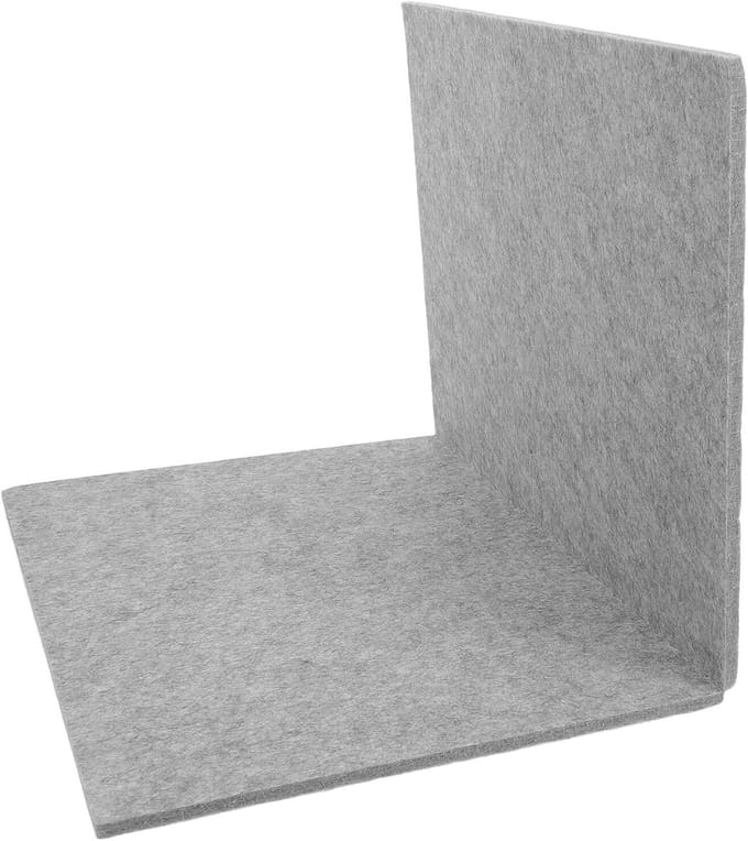 Puzzelmat - Puzzelbord Vilt - Puzzels Leggen - Antislip Oppervlak - 60x40cm - Lichtgrijs