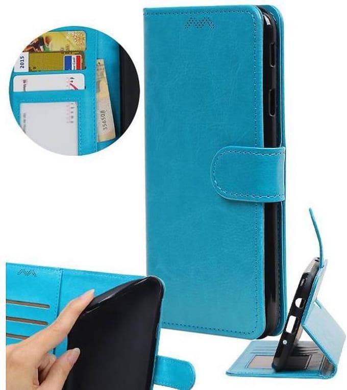 Hoesje Geschikt voor Huawei Y5 / Y6 2017 - Portemonnee booktype wallet Turquoise