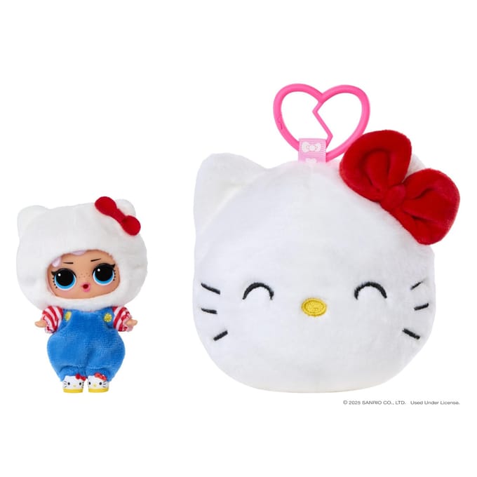 LOL Surprise Loves Hello Kitty Reversible Plush  Surprise