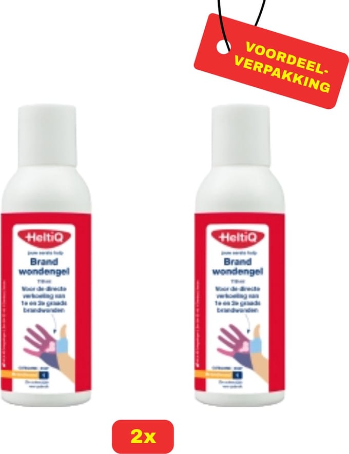 2X HeltiQ Brandwondengel - 2x 118ml - Voordeelverpakking!