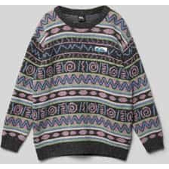 Gebreide pullover met labeldetail