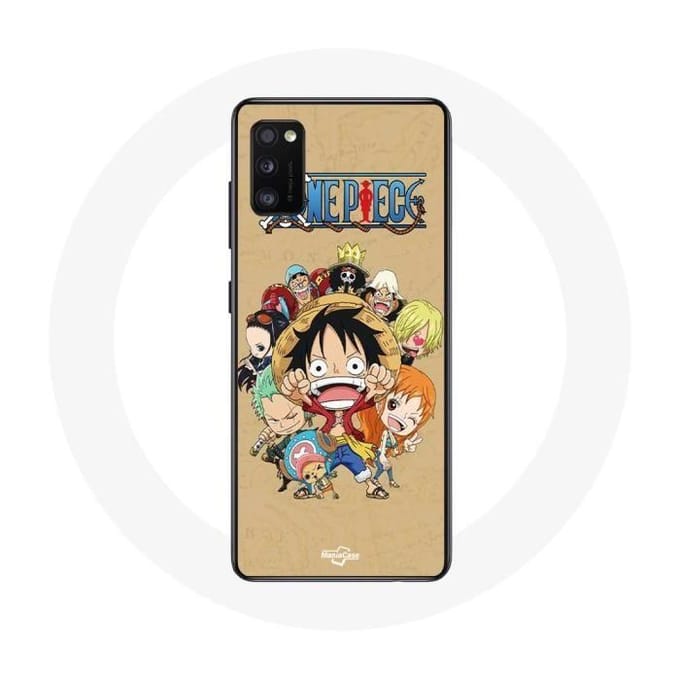 Hoesje Samsung Galaxy A41 One piece Manga Strohoed Piratenbemanning
