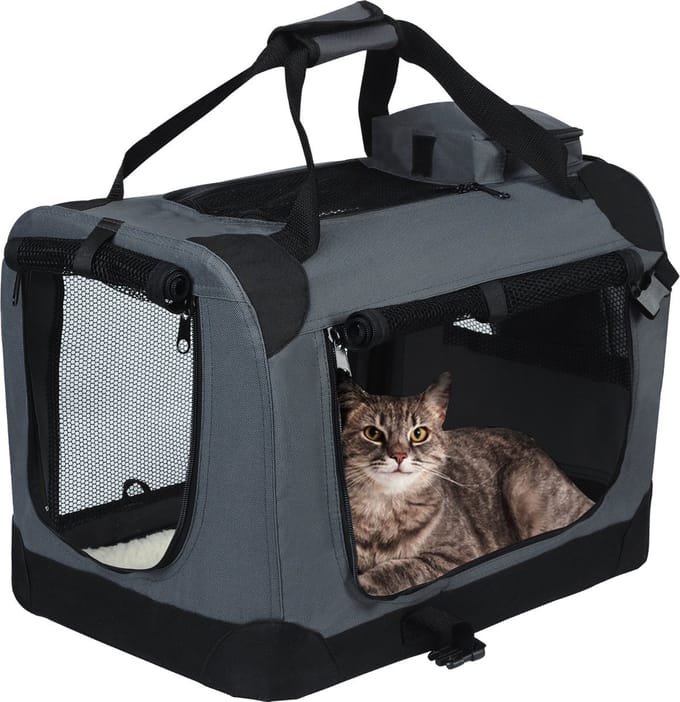 Bolt Edge Hondenbench - Grijs - Auto - Transportbox - Reisbench - 81.3x58.4x58.4cm