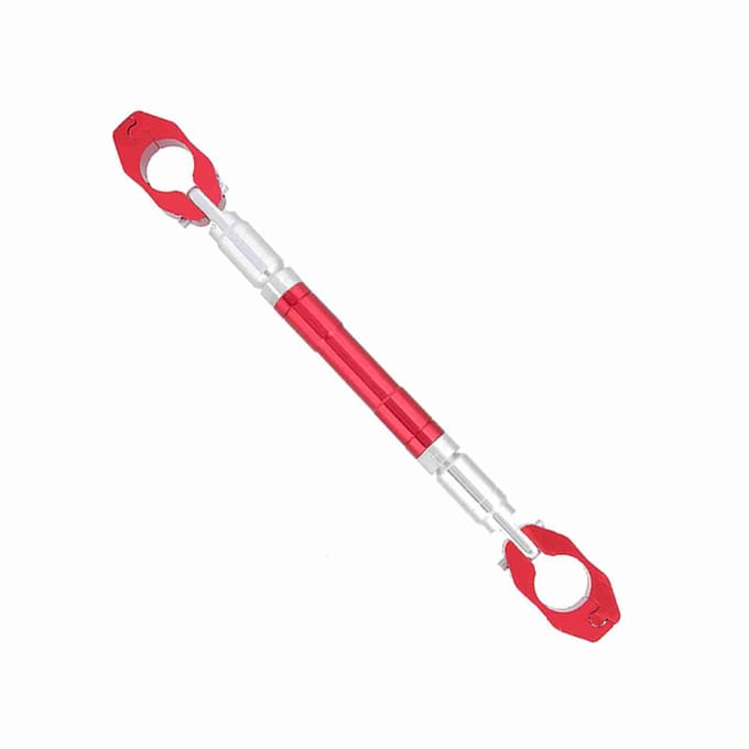 Universele Verstelbare Aluminiumlegering Motorfiets Balans Kruis Stuur Rood white