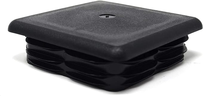 4x Vierkante Buisstoppen voor 70x70mm Buis met Lamellen