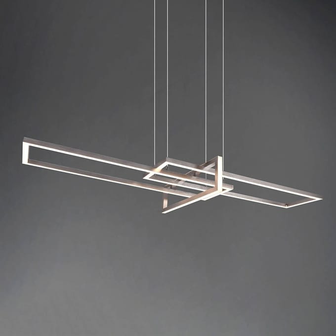 Trio Lighting LED hanglamp Salinas, 3.000 K, nikkel mat
