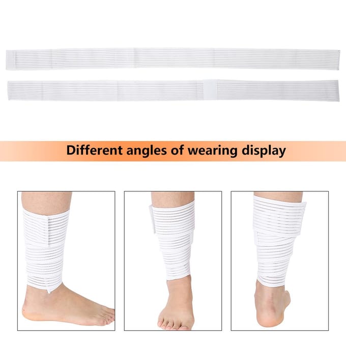 Sport Elastische Band Lifting Compressie Beensteun Knieband Band Brace Wit white