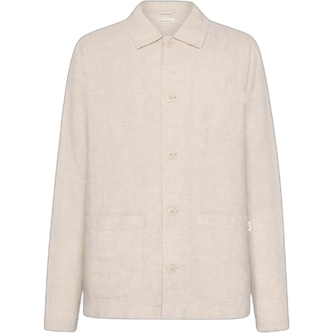 Linnen overshirt KnowledgeCotton Apparel
