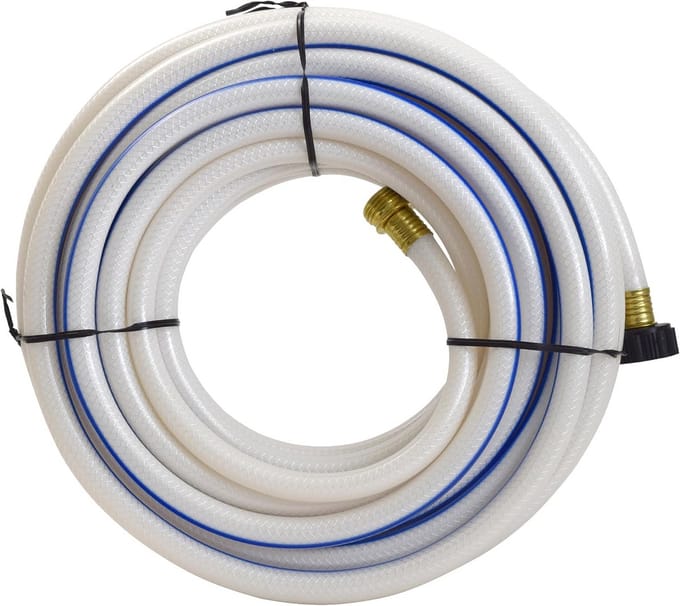 Hogedruk Drinkwaterslang voor Camper en Caravan - 1/2" x 50 Voet - BPA-Vrij