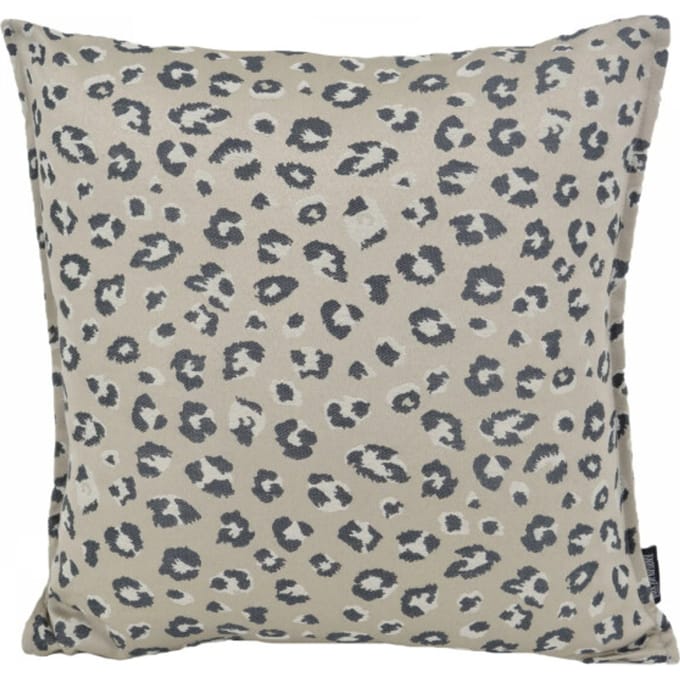 Gek op kussens! Sierkussen jacquard leopard silver | 45 x 45 cm | polyester