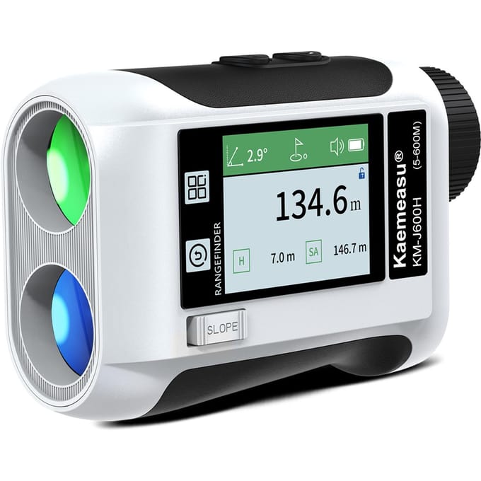 600M / 800M / 1200M / 1500M Golf Afstandsmeter Afstandsmeter met LCD Touchscreen 6.5X 600M wit