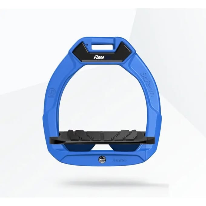 Veiligheidse stirrups Paars/Blauw/Zwart voor kinderen Flex-On Safe-On