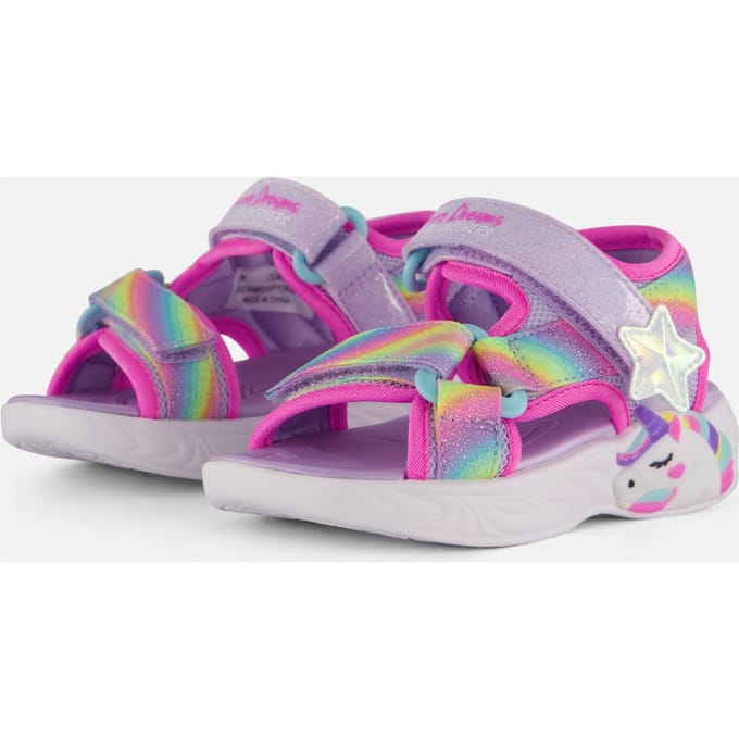 Skechers Skechers Unicorn Dreams Sandalen roze Textiel